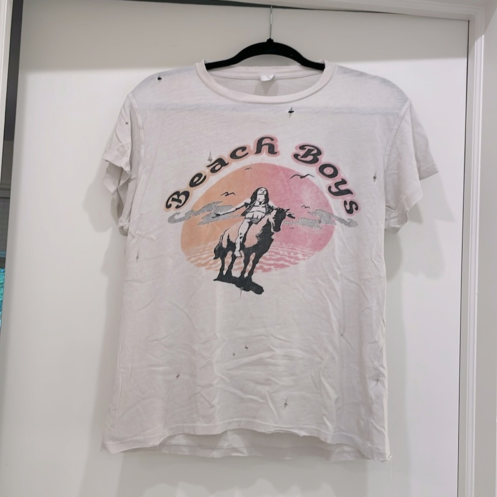 Madeworn Beach Boys vintage distressed t-shirt‎ sz XS